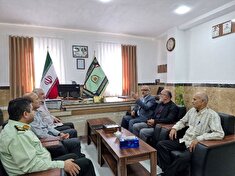 دیدار رئیس کانون استان گیلان با  فرمانده انتظامی  شهرستان رضوانشهر