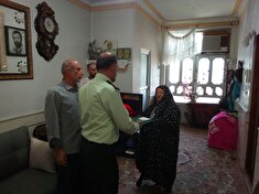 دیدار با مستمری بگیر خانم نصرت اکبرزاده در جویبار