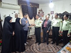 دیدار با خانواده پیشکسوت انتظامی در شهرستان سوادکوه شمالی