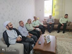 دیدار و تجلیل از مستمری بگیر انتظامی در شهرستان بهشهر