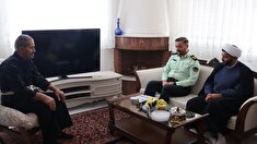 دیدار فرمانده انتظامی استان با عضو وابسته میکائیل کریمی