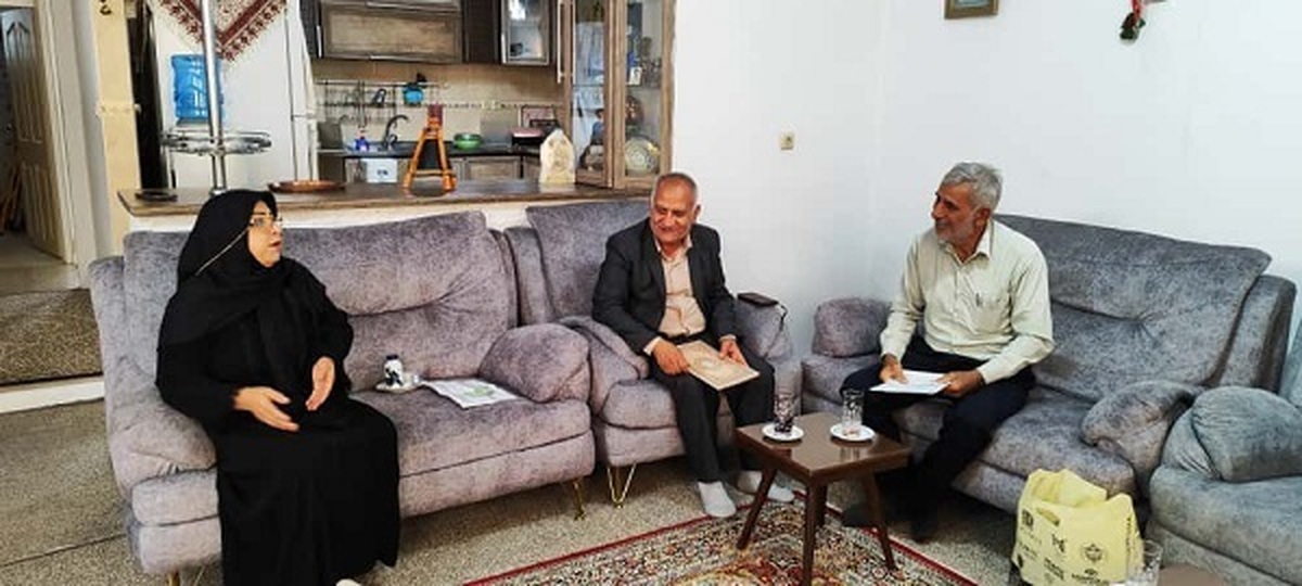 دیدار و سرکشی از مستمری بگیر  سرکار خانم لیلا عسکری