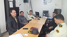 حضور فرمانده انتظامی شهرستان نکا در دفترنمایندگی کانون