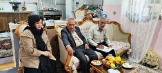 دیدار و سرکشی از مستمری بگیر  سرکار خانم مرضیه زکی نژاد