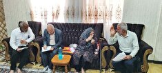 دیدار و سرکشی از مستمری بگیر  سرکار خانم کبری موجی