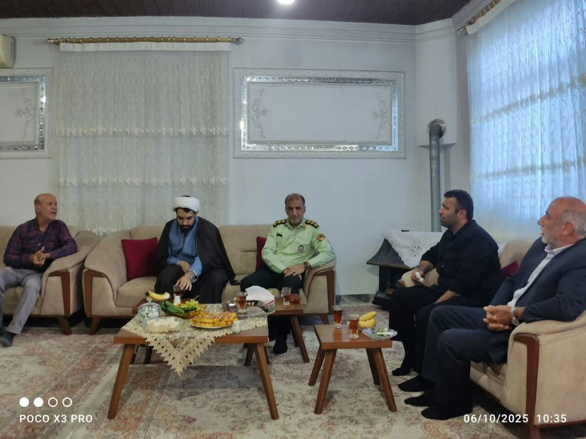 دیدار و تجلیل از ۲ پیشکسوت انتظامی در شهرستان جویبار