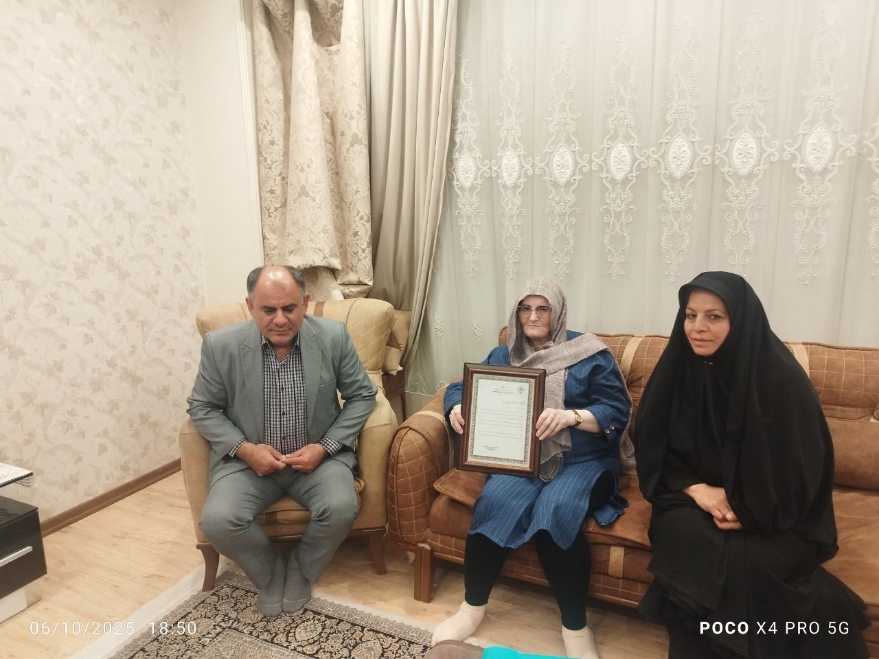 دیدار مدیر ارشد اداره بازنشستگی نیروهای مسلح استان البرز با 6 نفر از بازنشستگان فراجا استان البرز