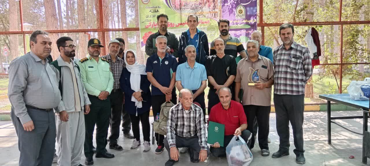برگزاری مسابقات استانی تنیس روی میز بین پیشکسوتان برگزیده نیروهای مسلح استان در نجف‌ آباد