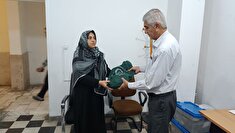 دیدار و تجلیل از مستمری بگیر انتظامی در شهرستان ساری