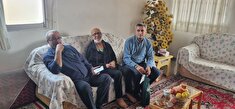 دیدار و تجلیل ازپیشکسوت انتظامی قنبر هادیان در شهرستان ساری