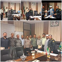 دیدار اعضا وابسته انتظامی با فرمانده انتظامی شهرستان سروستان به مناسبت هفته انتظامی