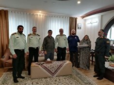 دیداروتجلیل از خانواده پیشکسوت مرحوم بهرام مشیری درشهرستان قائمشهر