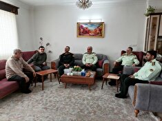 دیدار و تجلیل از پیشکسوت جانباز علی اکبر کوچکی در شهرستان قائمشهر