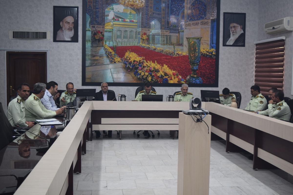 برگزاری سیزدهمین جلسه قرارگاه تابان فرماندهی انتظامی استان خراسان رضوی