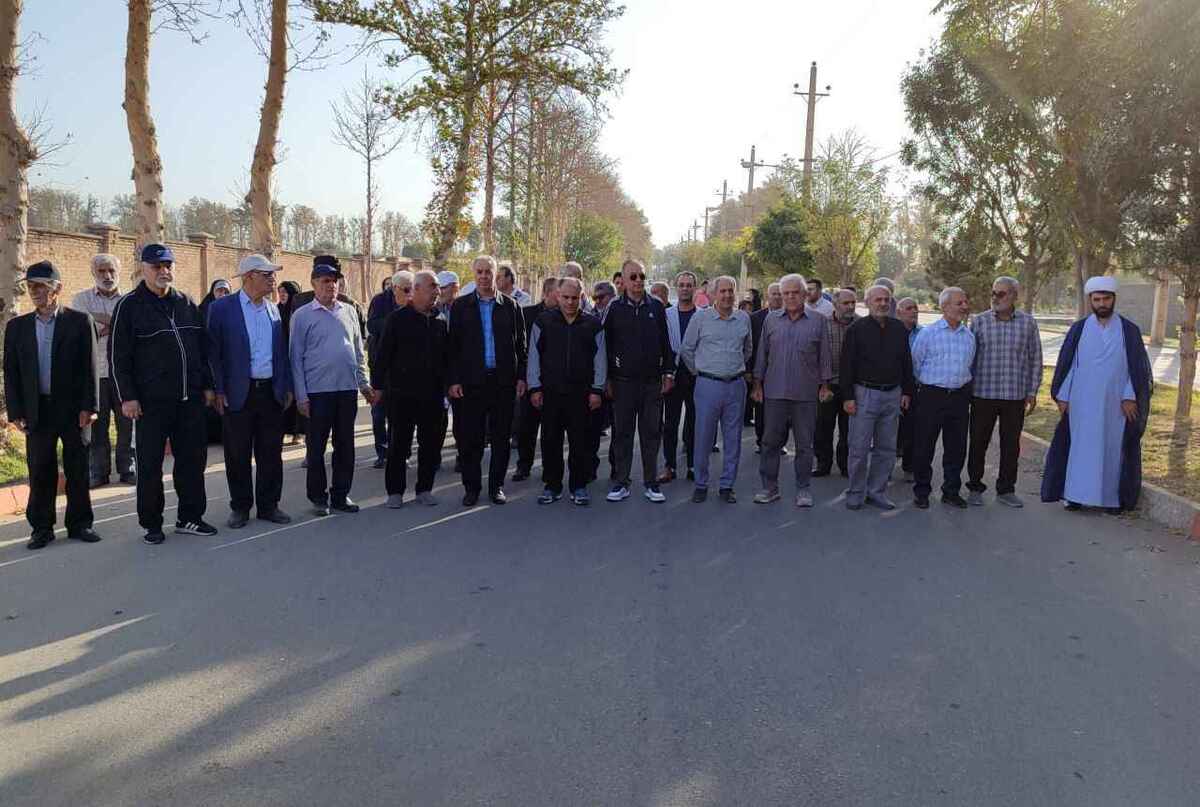 برگزاری ورزش صبحگاهی بازنشستگان و مستمری بگیران شهرستان ساوجبلاغ