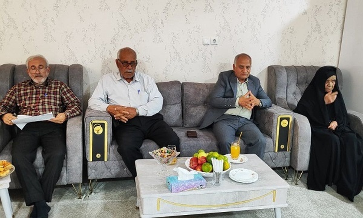 دیدار و سرکشی از مستمری بگیر انتظامی شهرستان گناوه مهرانگیز حسین پور