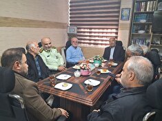 دیدار بازنشستگان با فرمانده انتظامی شهرستان اهر
