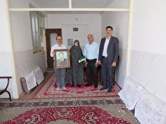 دیدار با مستمری بگیر سرکار خانم معصومه یوسفی فهادانی