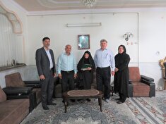 دیدار با مستمری بگیر سرکار خانم صفا حیرانی زاده