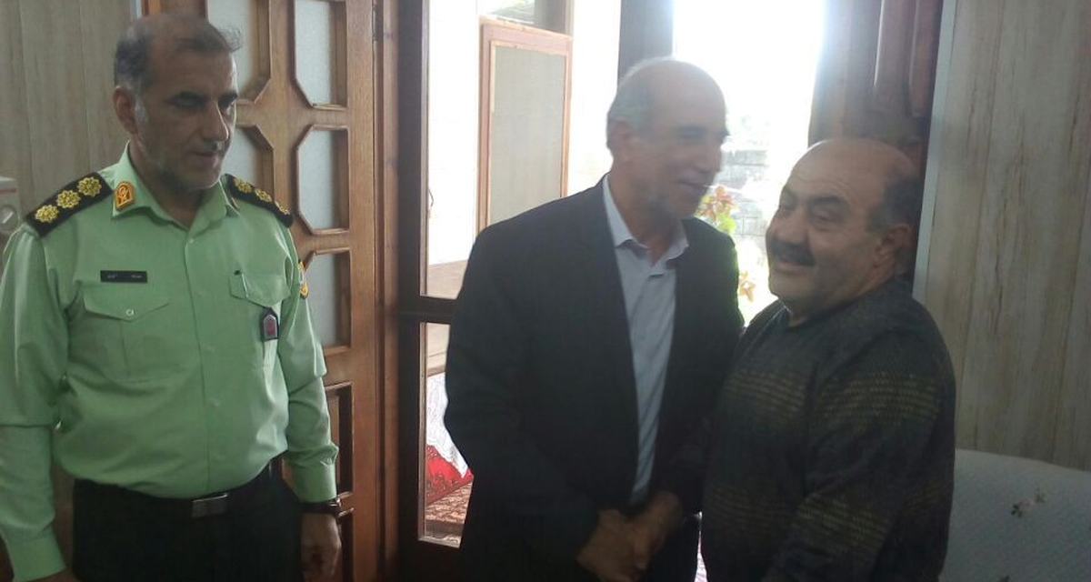 دیدار با مستمری بگیر انتظامی در شهرستان جویبار
