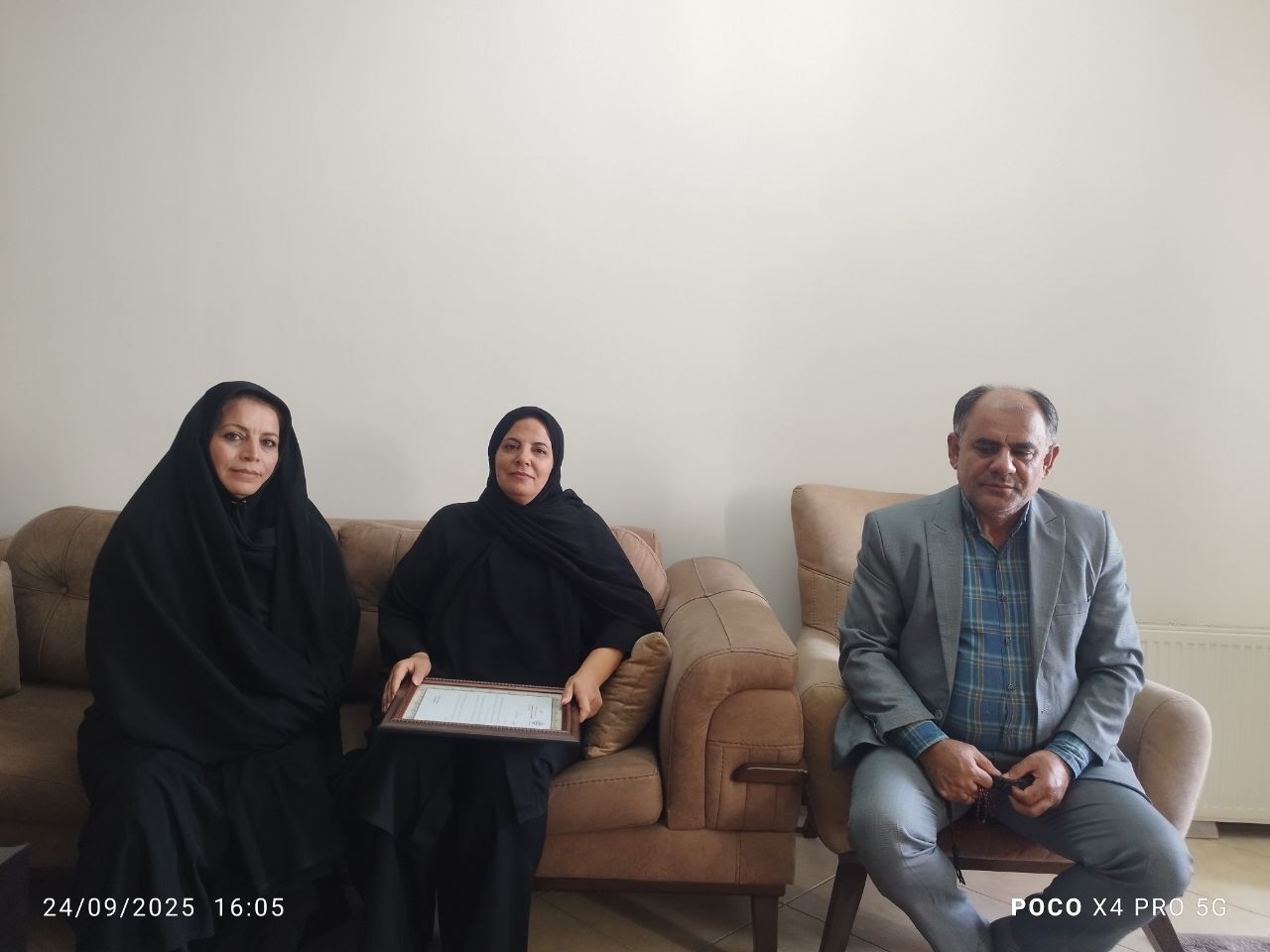 دیدار مدیر ارشد اداره بازنشستگی نیروهای مسلح استان البرز با 5 نفر از بازنشستگان فراجا استان البرز