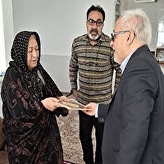 دیدار با مستمری‌بگیر خانم رحیمی