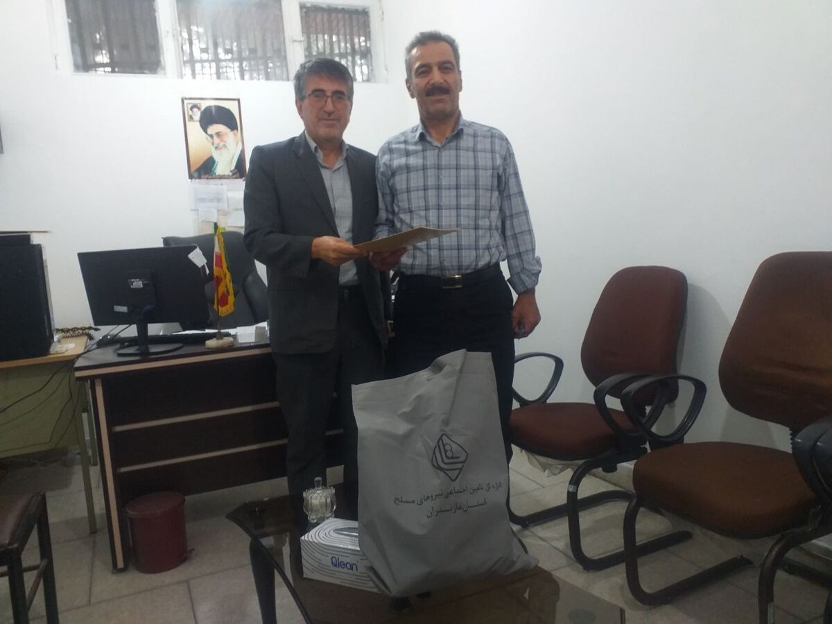 دیداروتجلیل از دو پیشکسوت انتظامی در چالوس