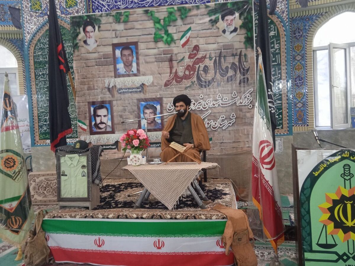 برگزاری یادواره شهدای نیروی انتظامی شهرستان سوادکوه شمالی