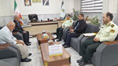 دیدار فرمانده انتظامی شهرستان آستانه اشرفیه با بازنشستگان به مناسبت روز پرستار