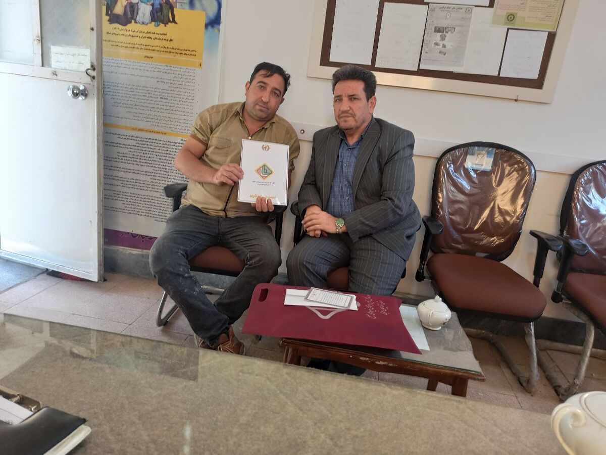 دیدار رئیس کانون سلماس با ۲ پیشکسوت بازنشسته