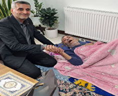 عیادت از پیشکسوت انتظامی اسماعیل اصفری در شهرستان ساری