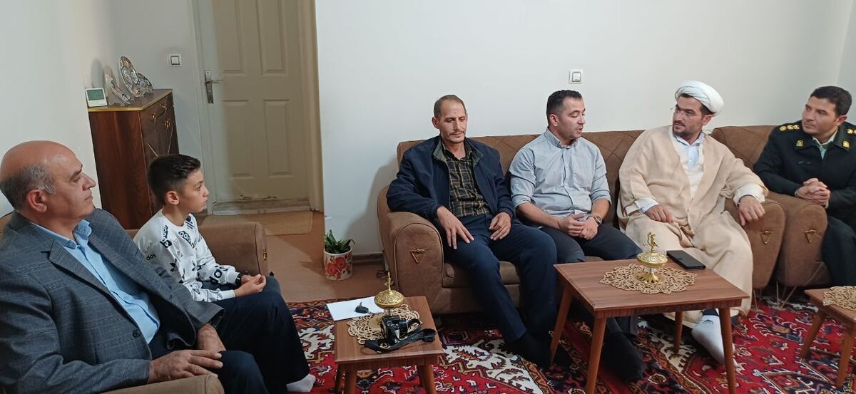 دیدار با بازنشسته امین پورعلی در منزل در شهرستان آذرشهر