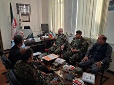 برگزاری جلسه تعاملی رئیس کانون بازنشستگان استان با فرمانده یگان ویژه پاسداران استان آذربایجان غربی