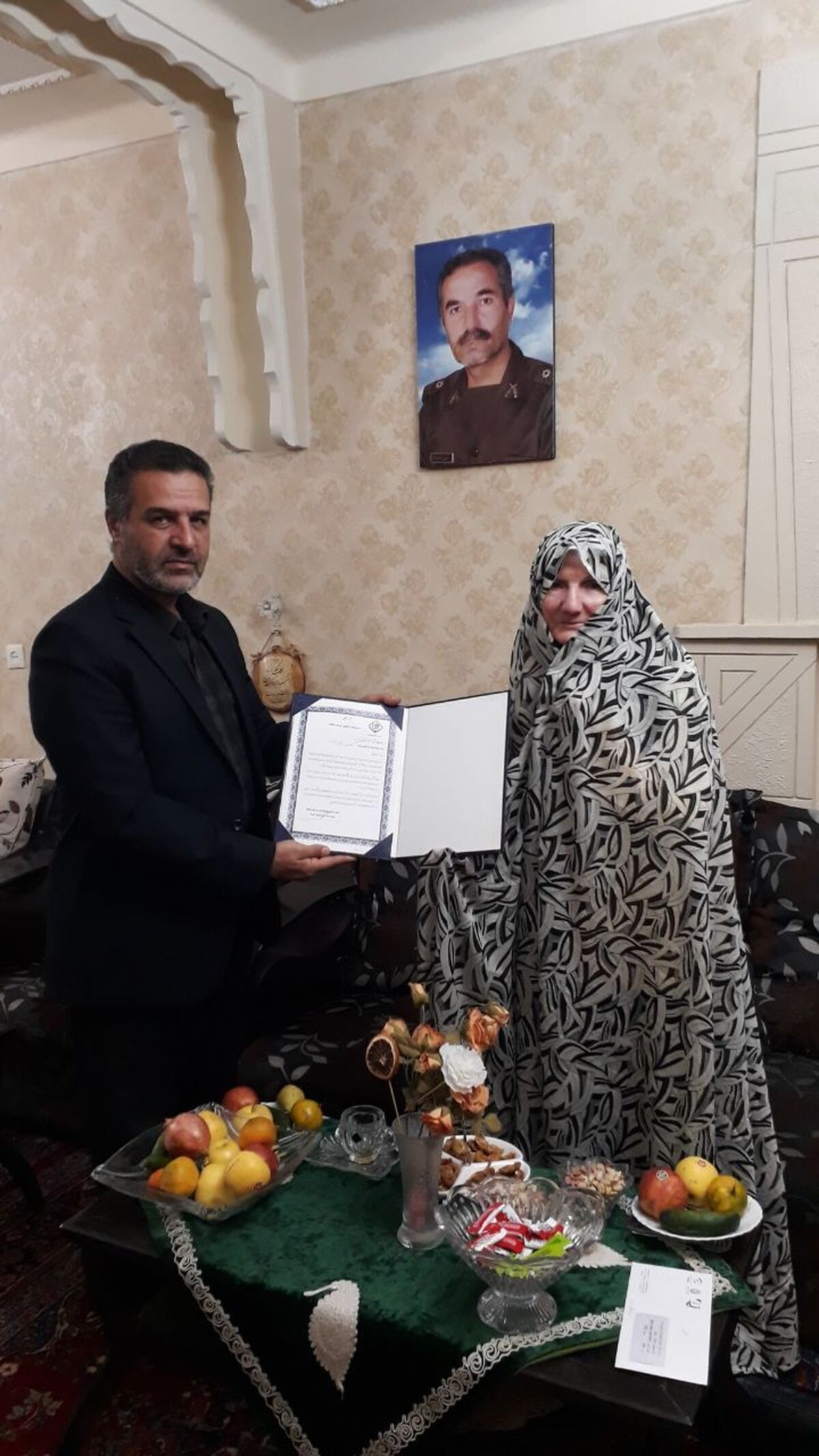 دیدار با مستمری بگیر ظفرنژاد در شهرستان سبزوار