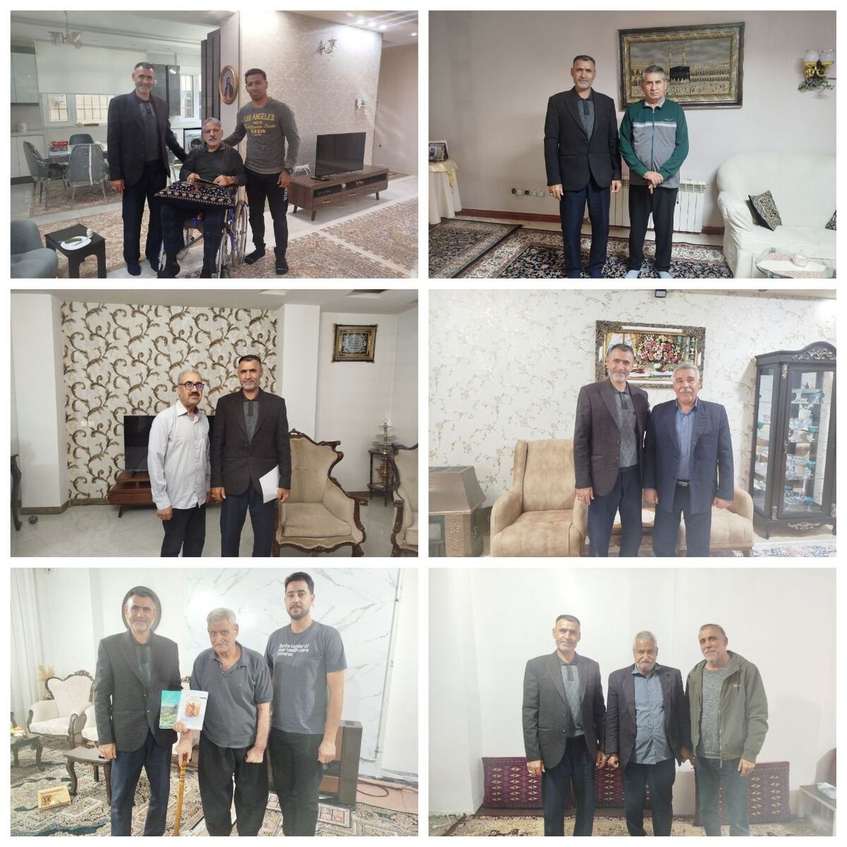 دیدار با ۶ بازنشسته شهرستان کرمانشاه