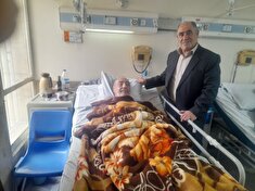 عیادت از پیشکسوت بازنشسته عادل خلیلی در بیمارستان امام خمینی (رح)