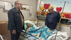 عیادت از پیشکسوت انتظامی ولی الله محمودی در شهرستان آمل