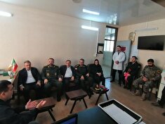 حضور فرماندار وفرمانده سپاه شهرستان قائمشهر در دفتر نمایندگی کانون بازنشستگان انتظامی شهرستان قائمشهر