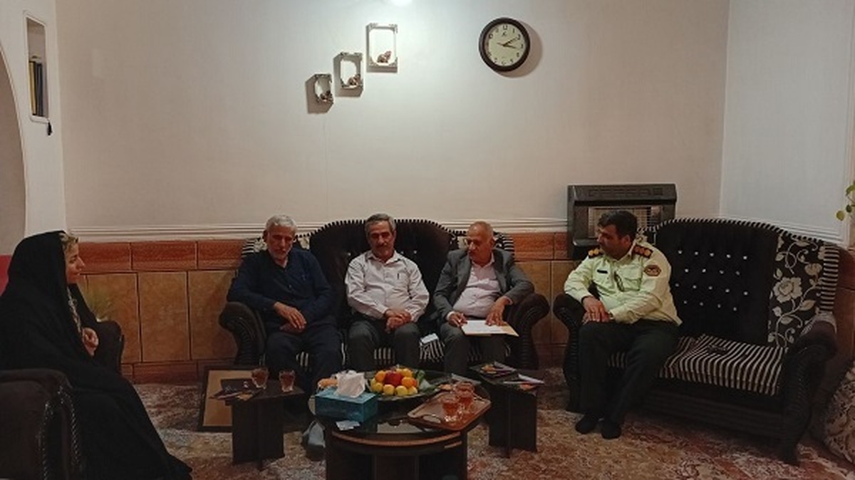 دیدار و سرکشی از مستمری بگیر انتظامی شهرستان کنگان، سمیه احمدی