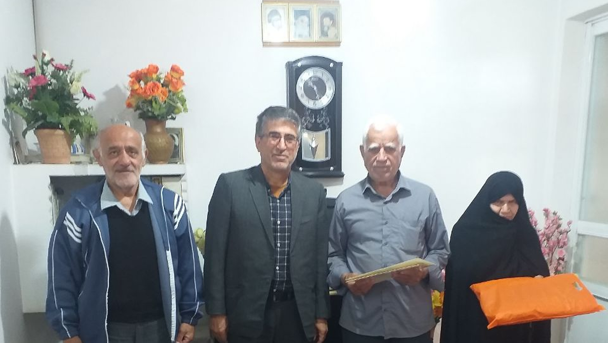 دیدار وتجلیل از پیشکسوت سلطانعلی منصور سمایی در شهرستان چالوس