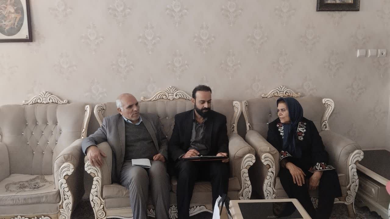 دیدار با دو مستمری بگیر شهرستان شیروان