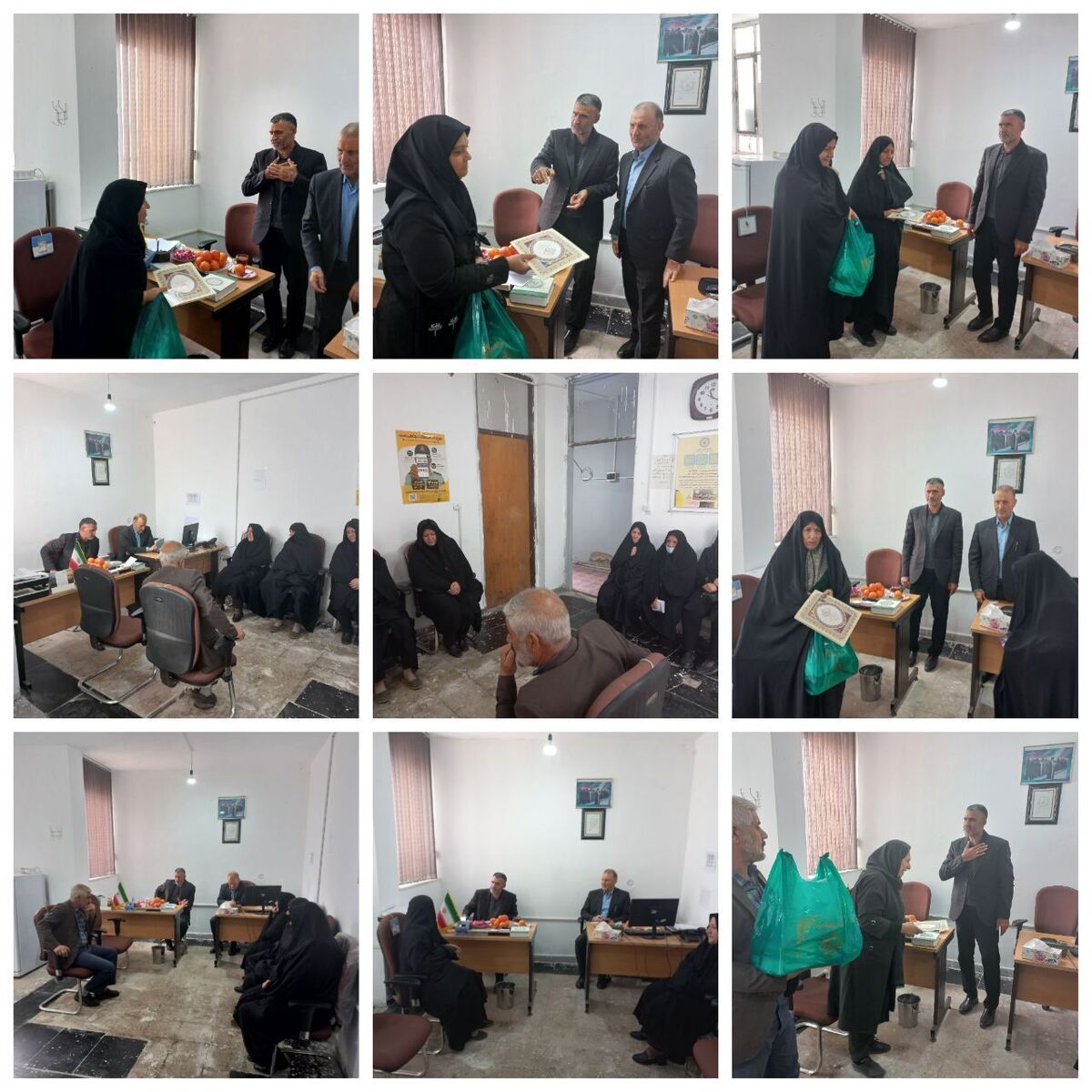 دیدار با ۷ مستمری بگیر شهرستان کنگاور استان کرمانشاه