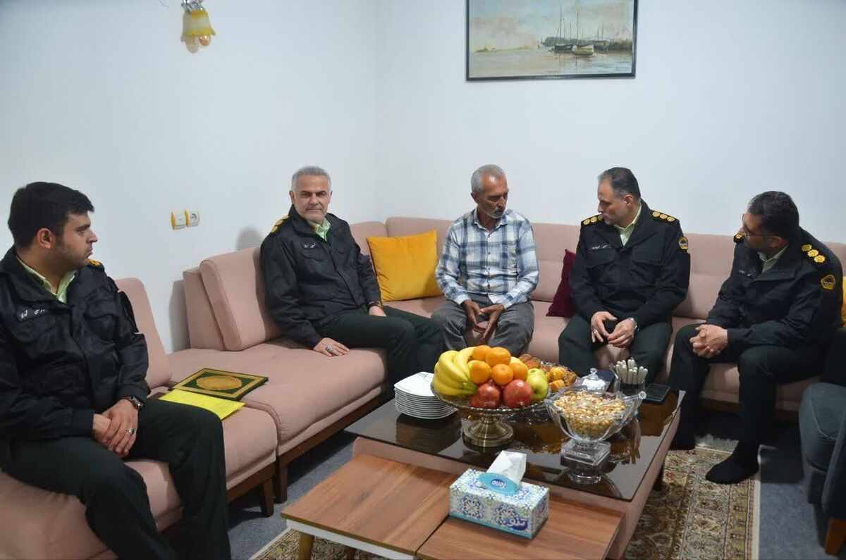 دیدار و تجلیل از پیشکسوت جانباز محمدرضا حجام در شهرستان چالوس