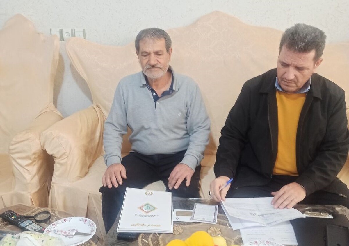 دیدار رئیس کانون سلماس با ۲ پیشکسوت بازنشسته