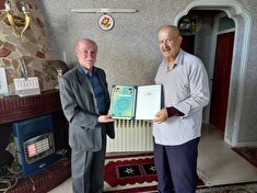 دیدار با پیشکسوت سعید دلفان آذری در شهرستان عباس آباد