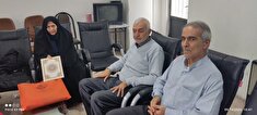 دیدار و تکریم ازمستمری بگیر سیده احترام سبحانی  در شهرستان نوشهر