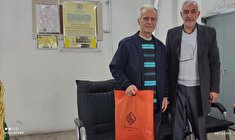 دیدار و تکریم از پیشکسوت انتظامی کیومرث دوست کامی در شهرستان نوشهر