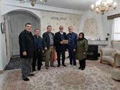 دیداروتکریم از پیشکسوت انتظامی نوروزعلی طالبی کبودی در شهرستان قائمشهر