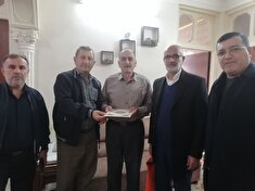 دیداروتکریم از پیشکسوت انتظامی قدمعلی غنی زاده قرا در شهرستان قائمشهر