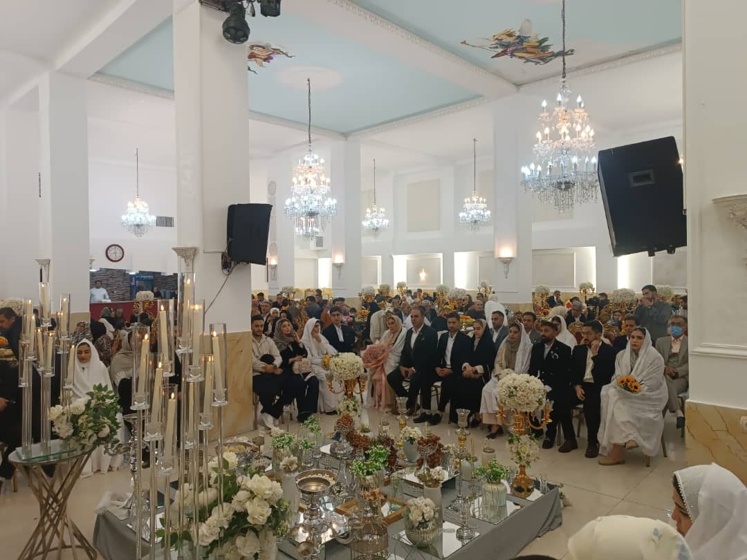 جشن ازدواج آسان ویژه فرزندان دختر اعضای وابسته نیروهای مسلح استان البرز برگزار گردید جشن ازدواج آسان ویژه فرزندان دختر اعضای وابسته نیروهای مسلح استان البرز برگزار گردید